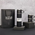 Vacuum Flask + 3 Cups
